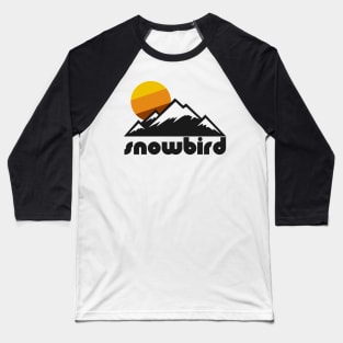 Retro Snowbird ))(( Tourist Souvenir Travel Design Baseball T-Shirt